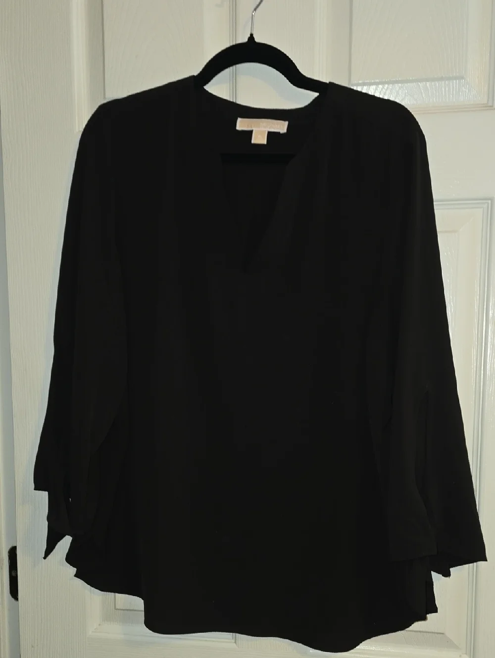 Michael Kors Black‎ V-Neck Long Sleeve Tunic